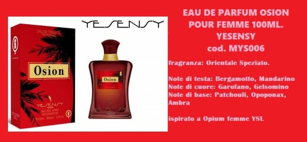 eau de toilette osion Yesensy