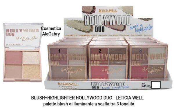 blush highlighter hollywood duo Leticia Well