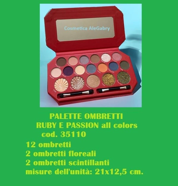 palette ombretti ruby e passion Leticia Well