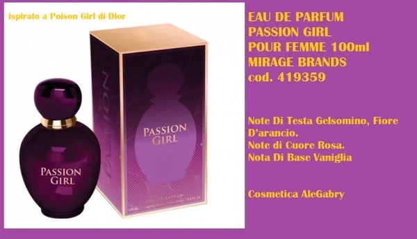 eau de parfum passion girl Mirage Brands