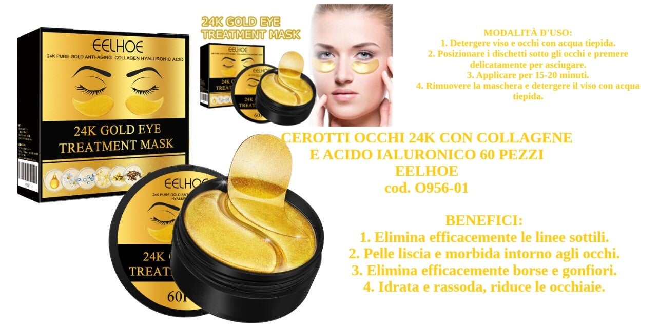 patch occhi 24k con collagene