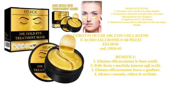 patch occhi 24k con collagene