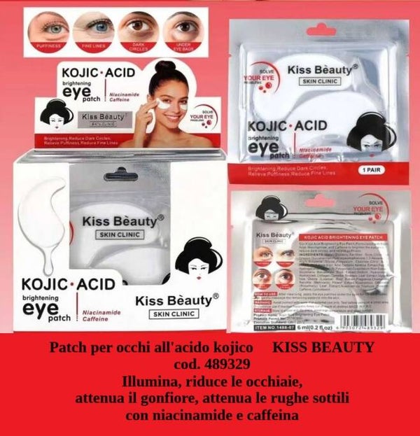 patch occhi all'acido kojico Kiss Beauty