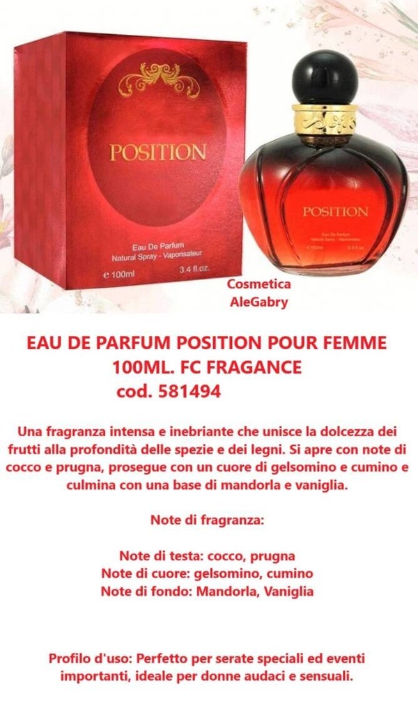 eau de parfum position  FC fragance