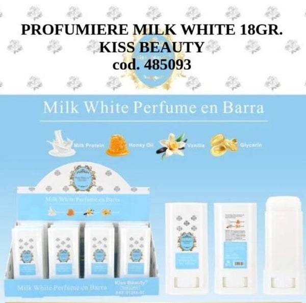 profumo a barra bianco latte Kiss Beauty