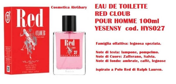 eau de toilette red cloub Yesensy