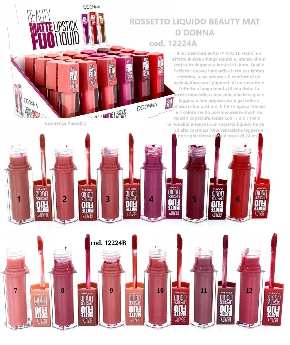 rossetto liquido beauty matte D'Donna