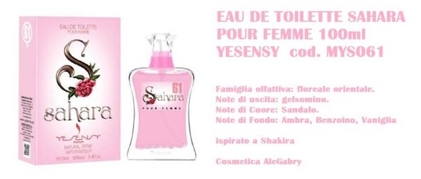 eau de toilette sahara Yesensy