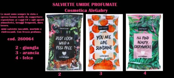 salviette umide profumate Sence