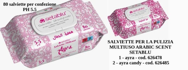 salviette umidificate essenza araba Setahome