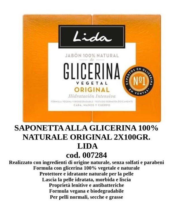 saponetta alla glicerina 100% Lida