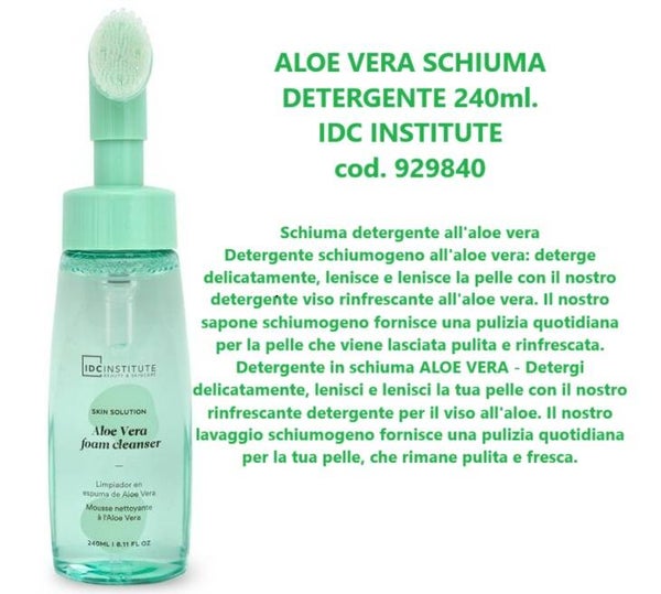 schiuma detergente aloe vera Idc