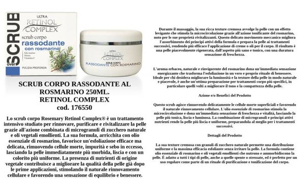 scrub copro rassodante al rosmarino Retinol Complex