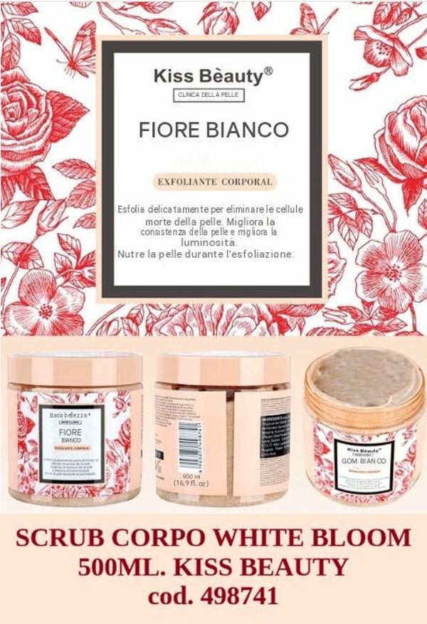 scrub corpo white bloom Kiss Beauty