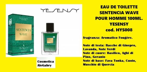 eau de toilette sentencia wave Yesensy