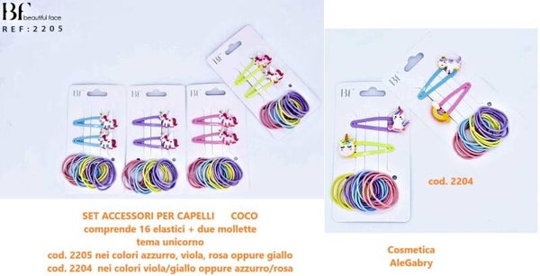 set accessori per capelli Coco