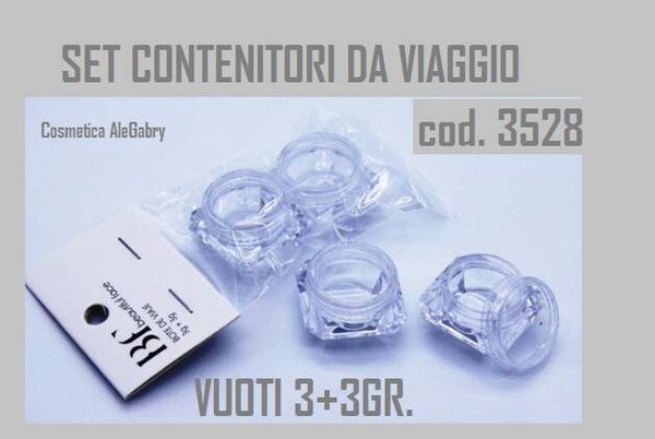 set contenitori da viaggio Beautiful Face