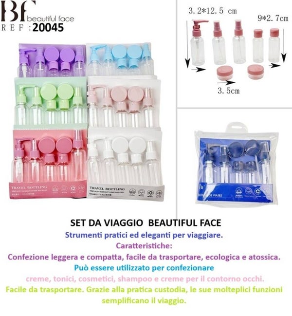 set da viaggio Beautiful face