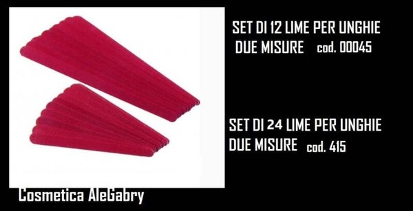 set lime per unghie in  carta Beauty care