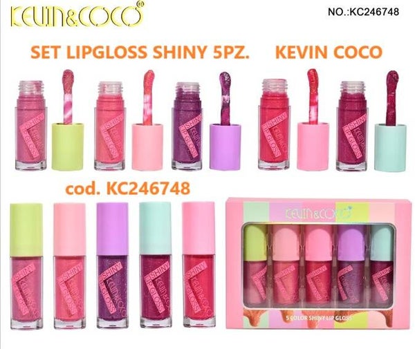 set lipgloss shiny Kevin & Coco