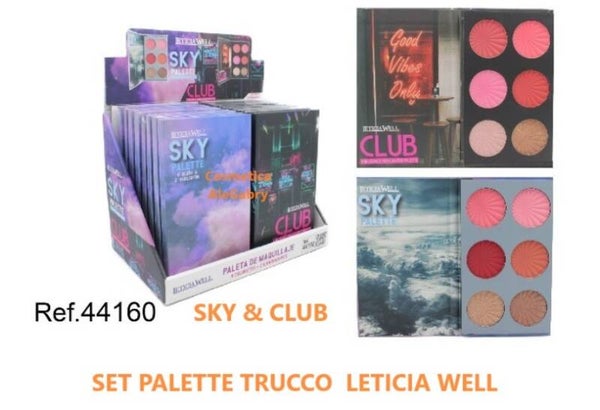 palette trucco sky e club Leticia Well