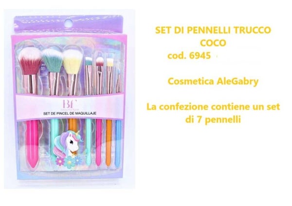 set pennelli trucco Coco