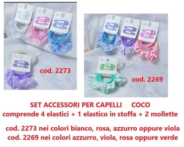 set accessori per capelli Coco