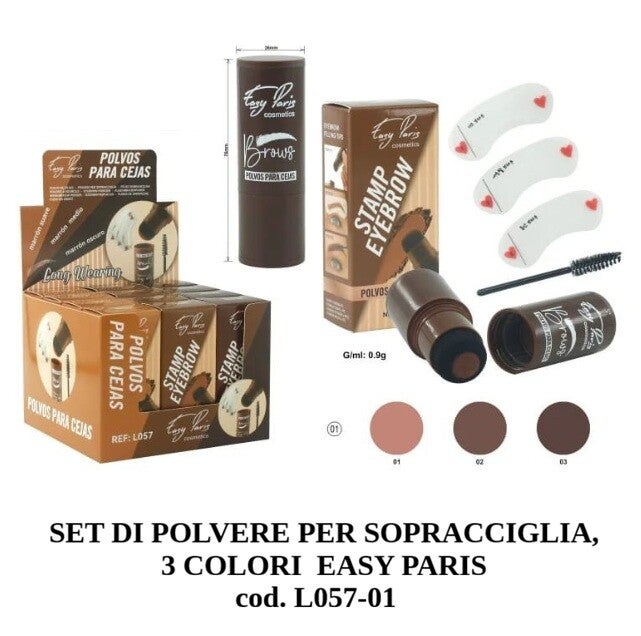 set di polvere per sopracciglia Easy Paris