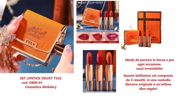 set lipstick velvet Tvlv