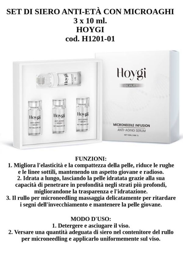 set di siero anti età con microaghi Hoygi