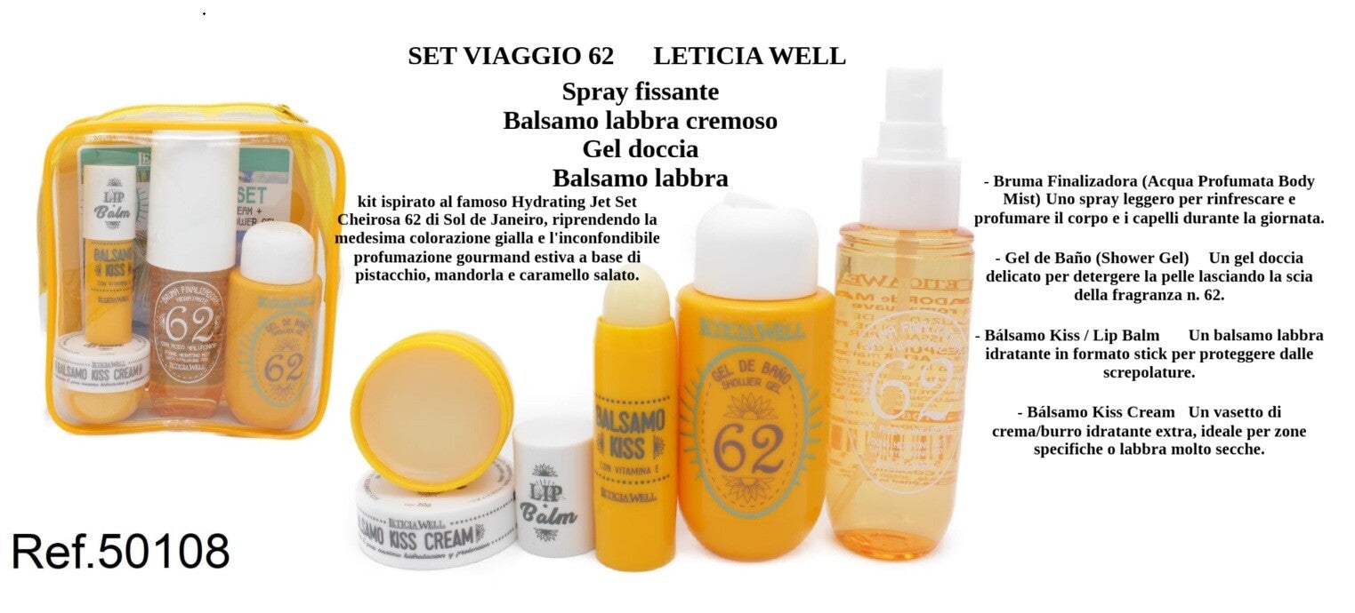 set da viaggio Leticia Well