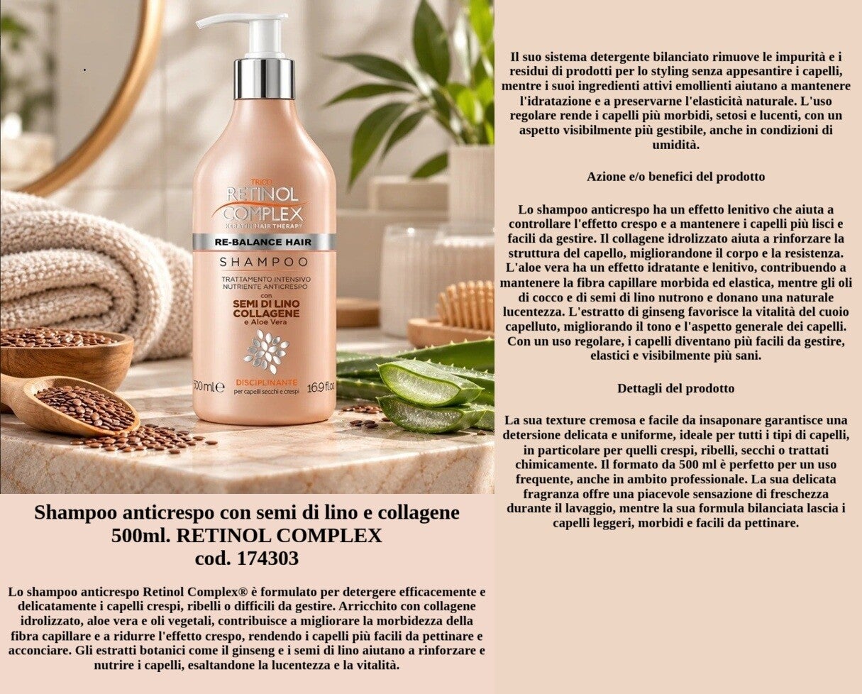 set anticrespo semi di lino Retinol Complex