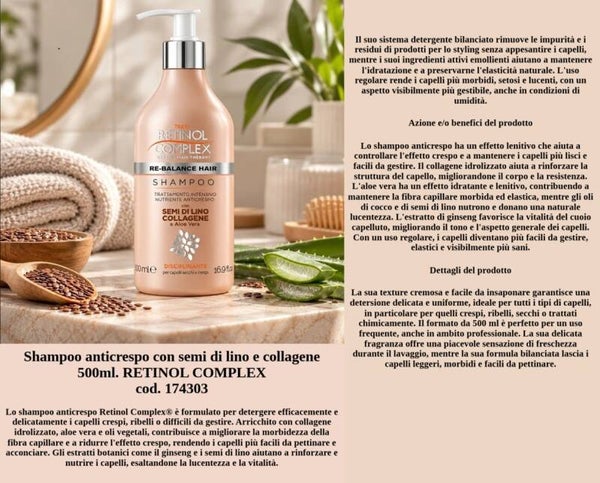 set anticrespo semi di lino Retinol Complex