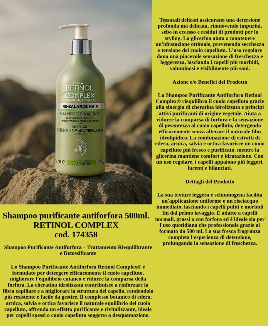 set antiforfora all'ortica Retinol Complex