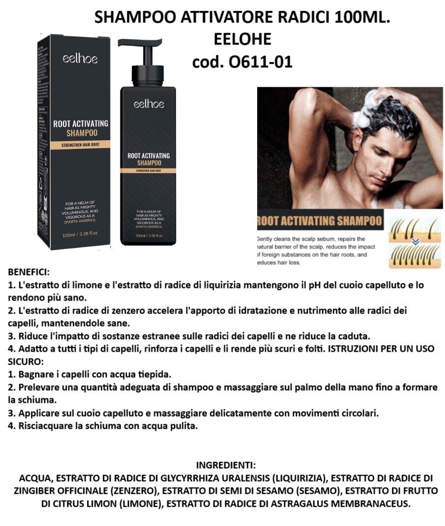 shampoo attivatore radici Eelhoe