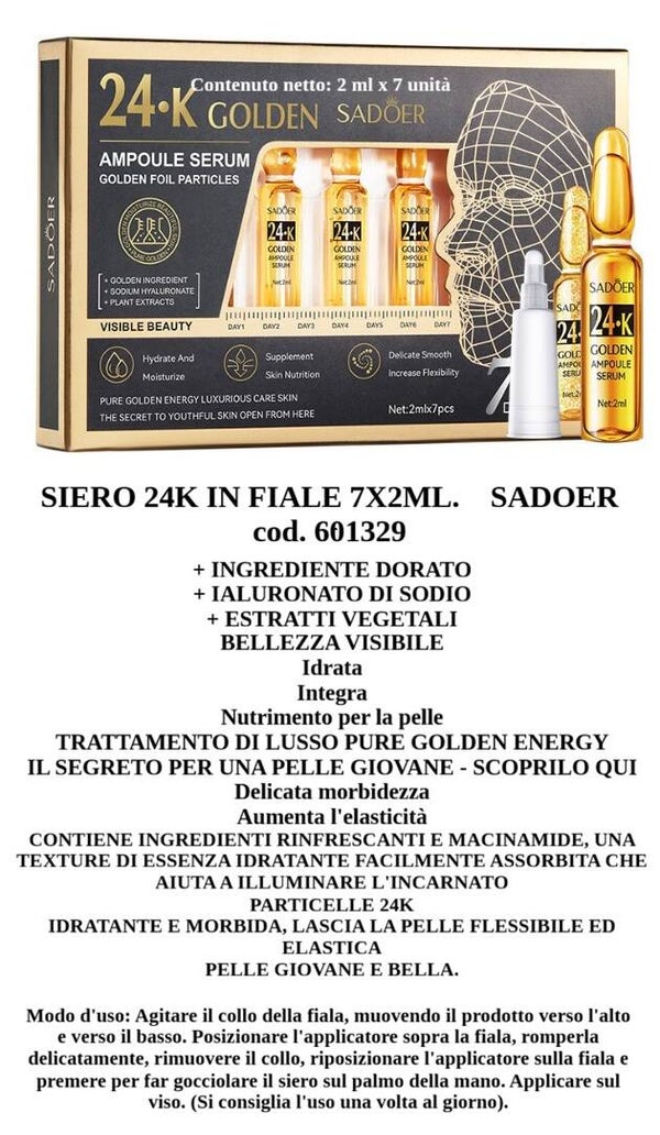siero 24k in fiale 7x2ml Sadoer