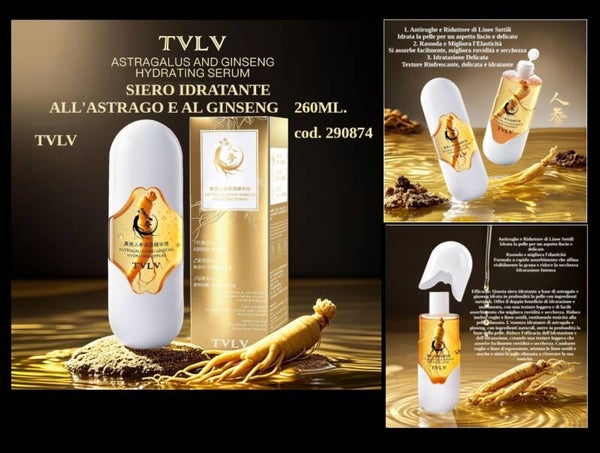 siero idratante all'astralago e al ginseng Tvlv