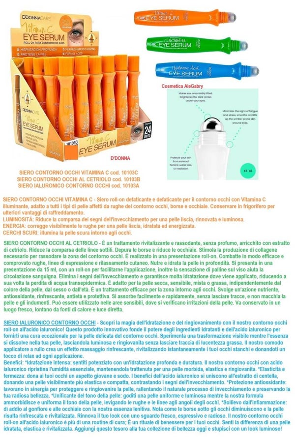 siero contorno occhi D'Donna