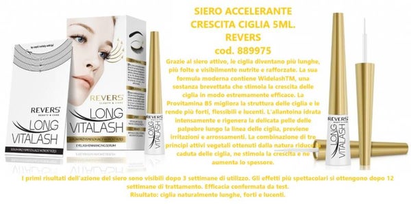 siero accelerante crescita ciglia Revers