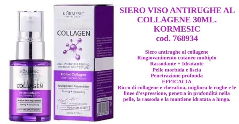 siero viso antirughe al collagene Kormesic