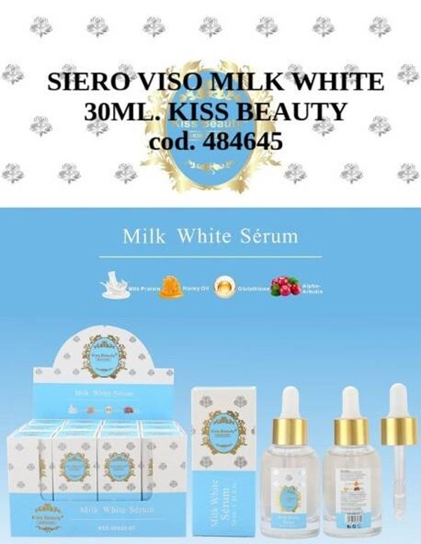 siero viso bianco latte Kiss Beauty