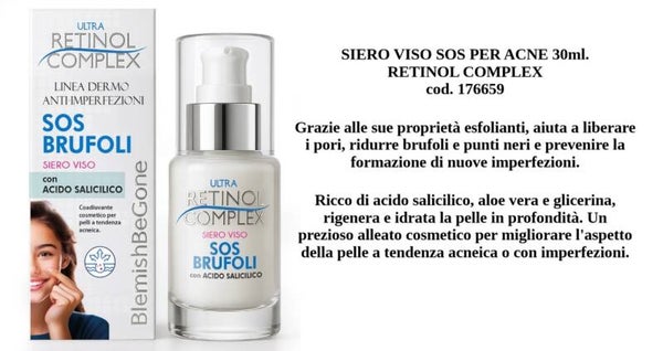 siero viso sos per acne Retinol Complex