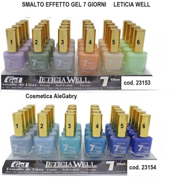 smalto effetto gel 7 giorni Leticia Well