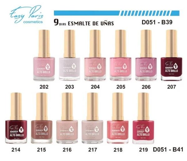 smalto altamente lucido 9 giorni Easy Paris