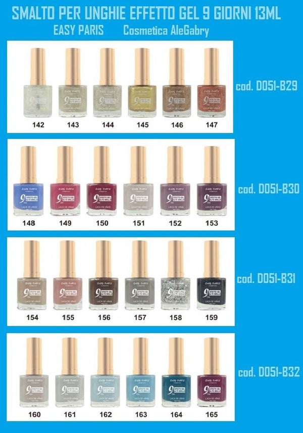 smalto effetto gel 9 giorni  Easy Paris