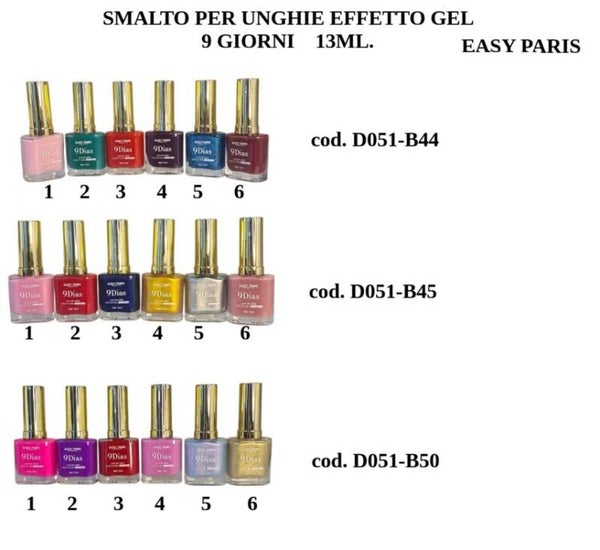 smalto per unghie effetto gel 9 giorni Easy Paris