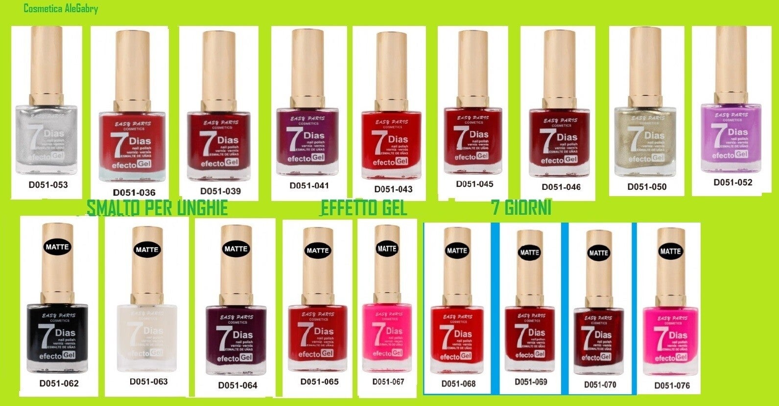 smalto effetto gel 7 giorni Easy Paris