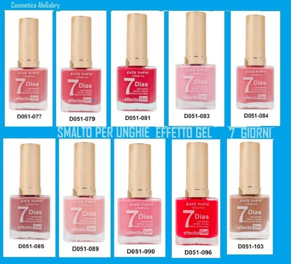 smalto effetto gel 7 giorni Easy Paris