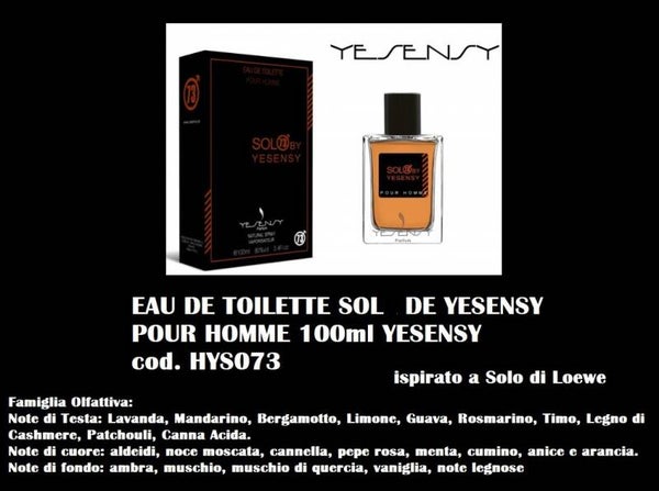 eau de toilette sol de yesensy Yesensy