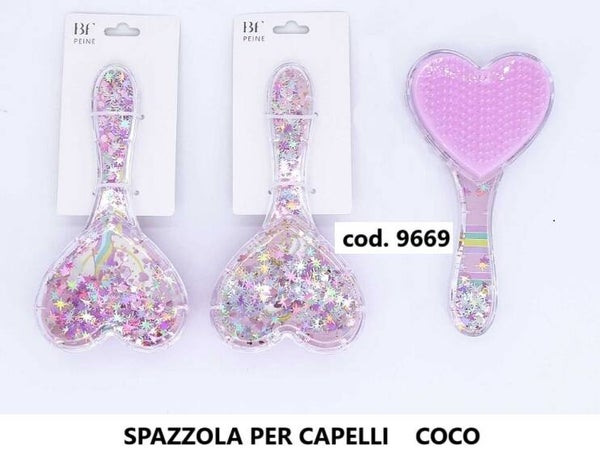 spazzola per capelli a cuore Beautiful Face